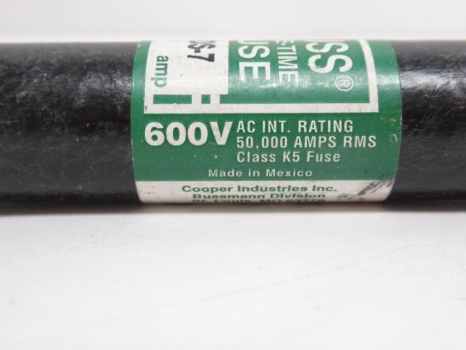 Bussmann NOS-7; Fast Acting Fuse; 7A; 600VAC