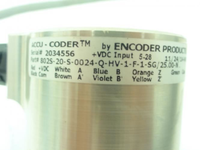 Accu-Coder 802S-20-S-0024-Q-HV-1-F-1-SG/25.00-N; Encoder; 5-28V