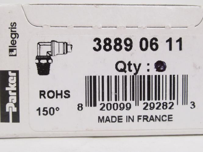 Parker 3889-06-11_; Air Elbow SS-303/316L; 90Deg 1/4PTC x 1/8NPT