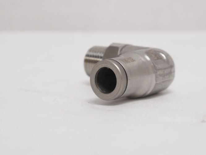 Parker 3889-06-11_; Air Elbow SS-303/316L; 90Deg 1/4PTC x 1/8NPT