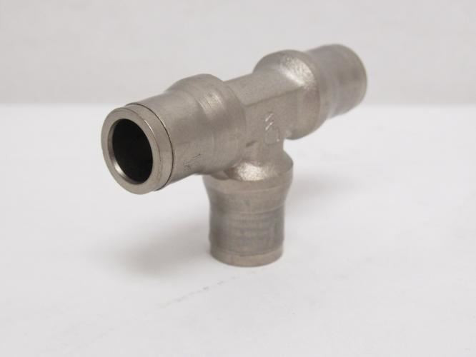 Parker 164PLM-10M; Nickel Plate Brass Metric Union Tee; 10mm