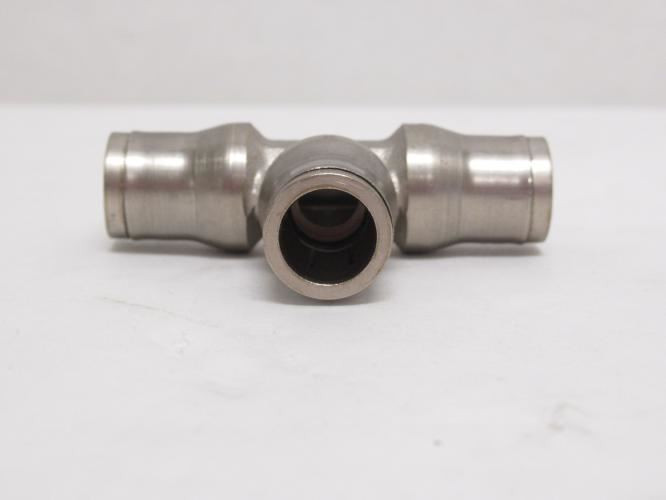 Parker 164PLM-10M; Nickel Plate Brass Metric Union Tee; 10mm