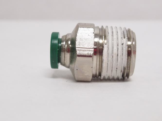 Parker W68PLP-4-6; Lot-2 Brass Male Connectors 1/4"PTC x 3/8NPT