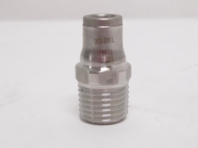 Parker 3805-06-14_; Male Connector; SS-316; 1/4"PTC x 1/4NPT