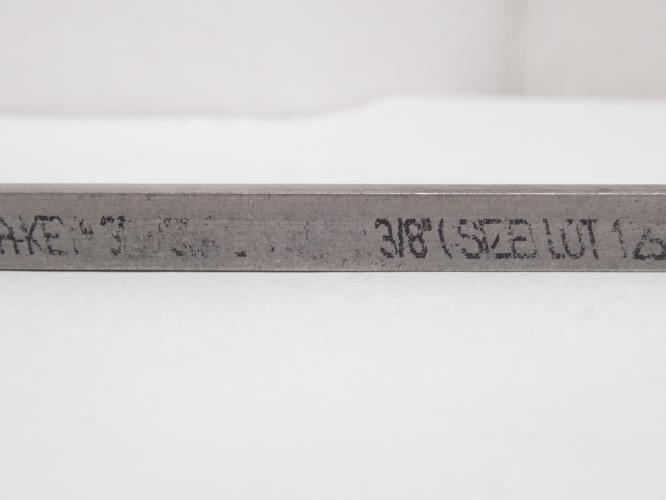 Industry-Std 5UE65; Key Stock; SS; 3/8" W x 3/8" H x 12" Long