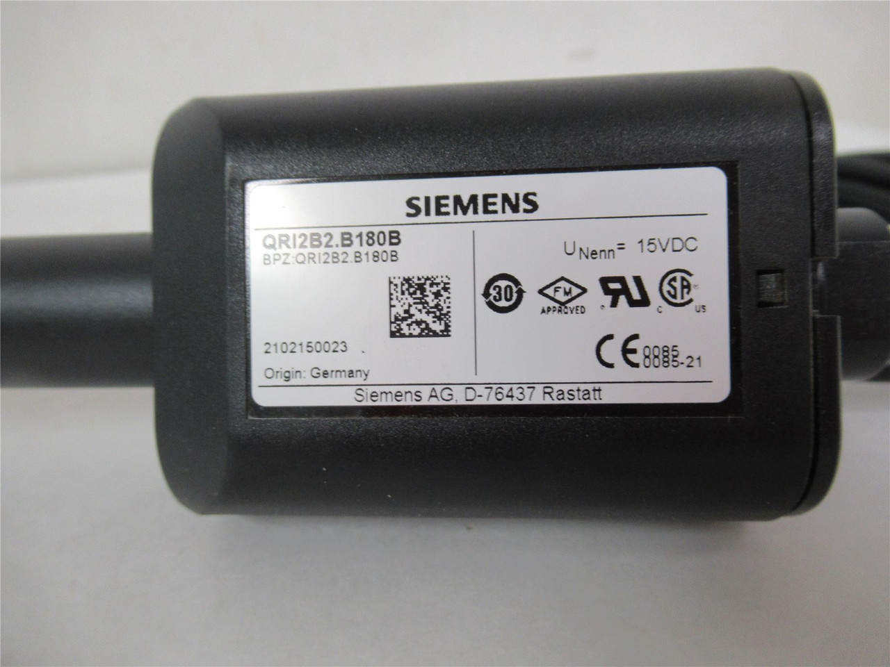 Siemens QR12B2.B180B; Infared Flame Detector Front Cable180cm