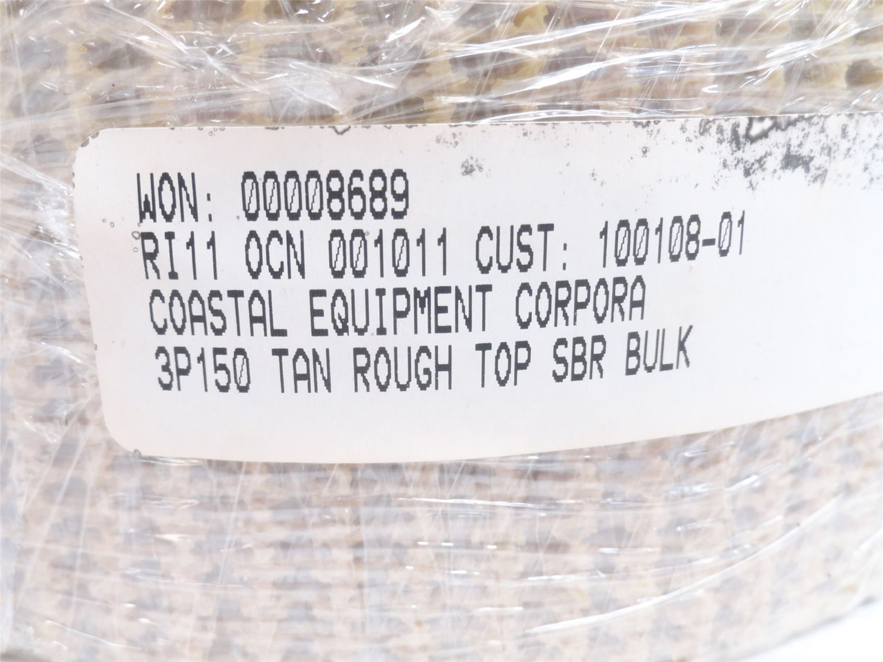 Coastal Equipment 3P150; Rough Top Tan Belt 2.5" W x 145.5" L