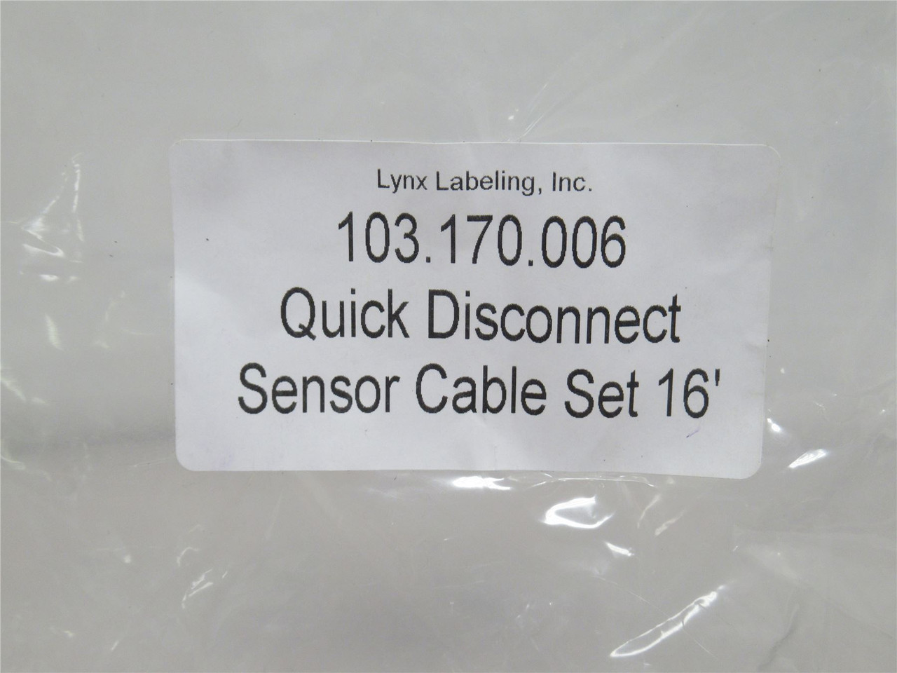 Linx Labeling 103.170.006; QD Sensor Cable Set; 16" Long