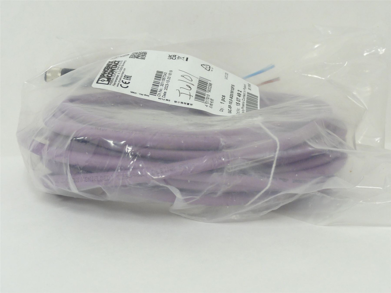 Phoenix Contact 1507492; Cordset; SAC-5P-10;0-920/M12FS