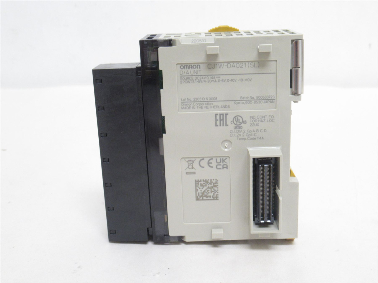 Omron CJ1W-DA021(SL); Output Module 24VDC; 2-Point; Analog