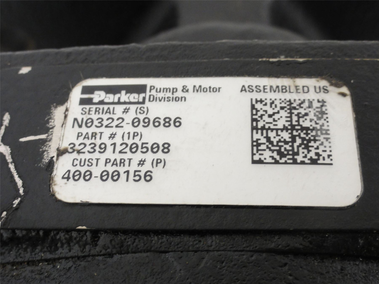 Parker 3239120508; Hydraulic Motor; Shaft 1.23"OD x 2.41"L