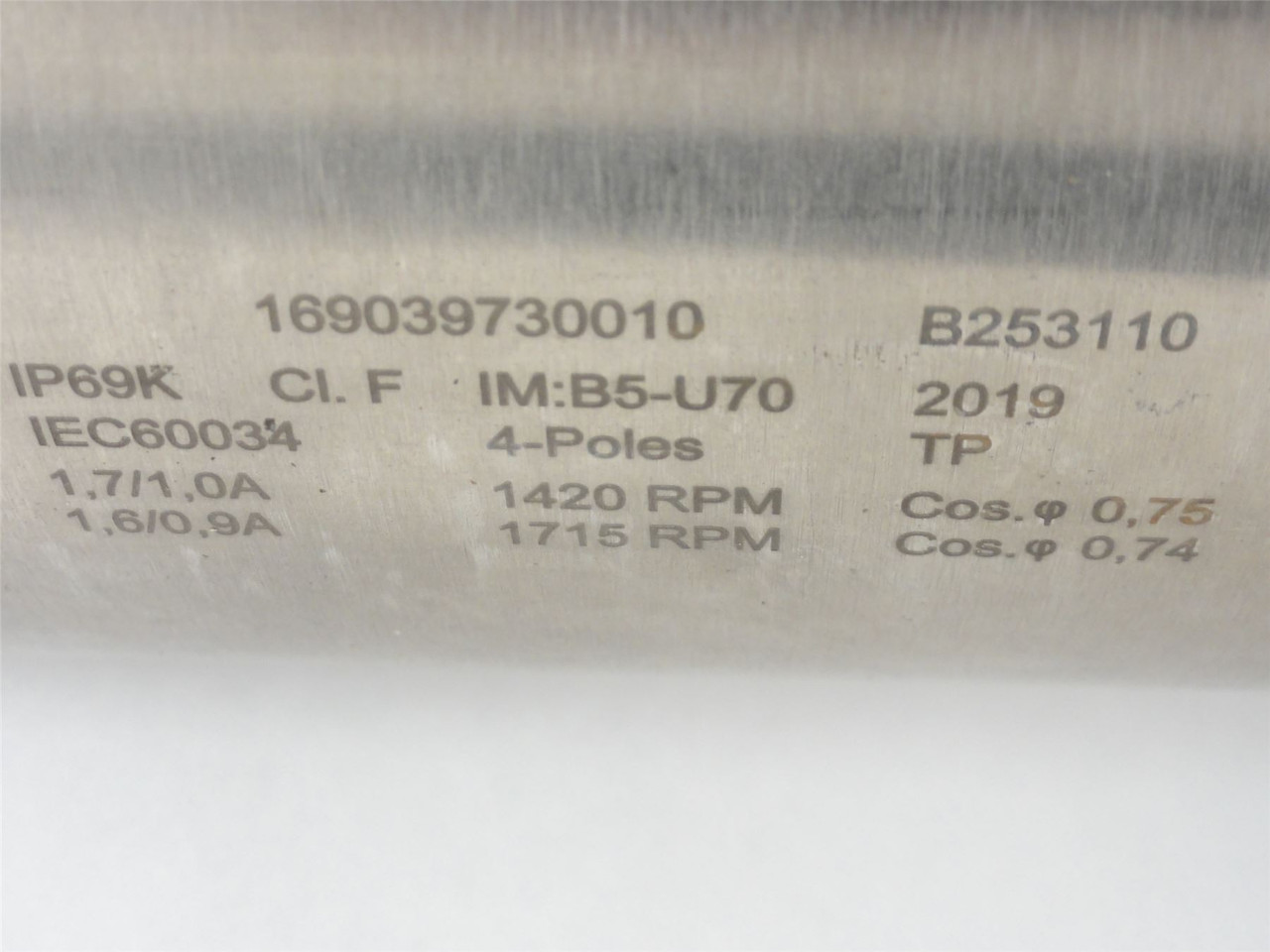 ABI WRSH270/MRS14D4; Gearmotor; 0.5HP; 266/460V; 1715RPM; 3Ph