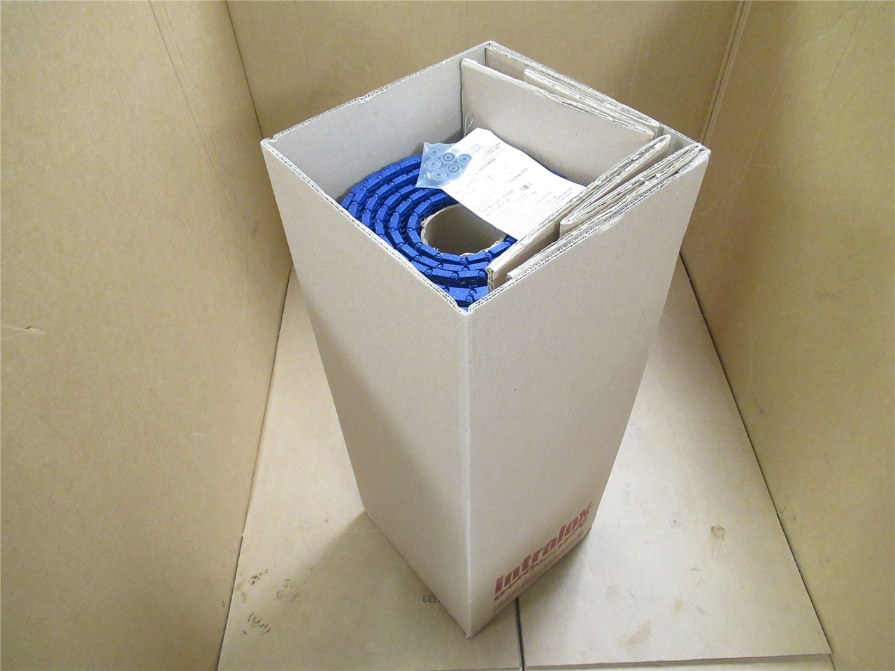 Intralox 53915141; Flush Grid Acetal Blue Belt; 13.9"Wx28ft