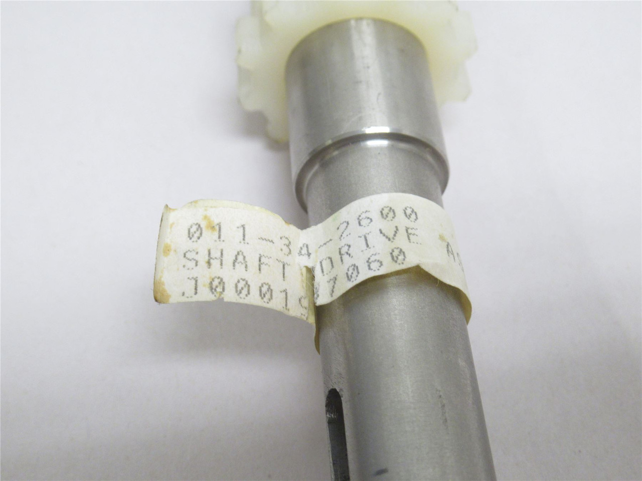 JBT 011-34-2600; Drive Shaft; Toothed; SS; 18-1/8" Long