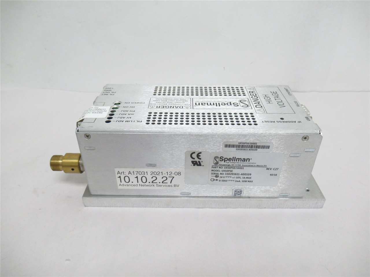 Spellman UX50P50/10001; Power Supply 24V; 5 Amp