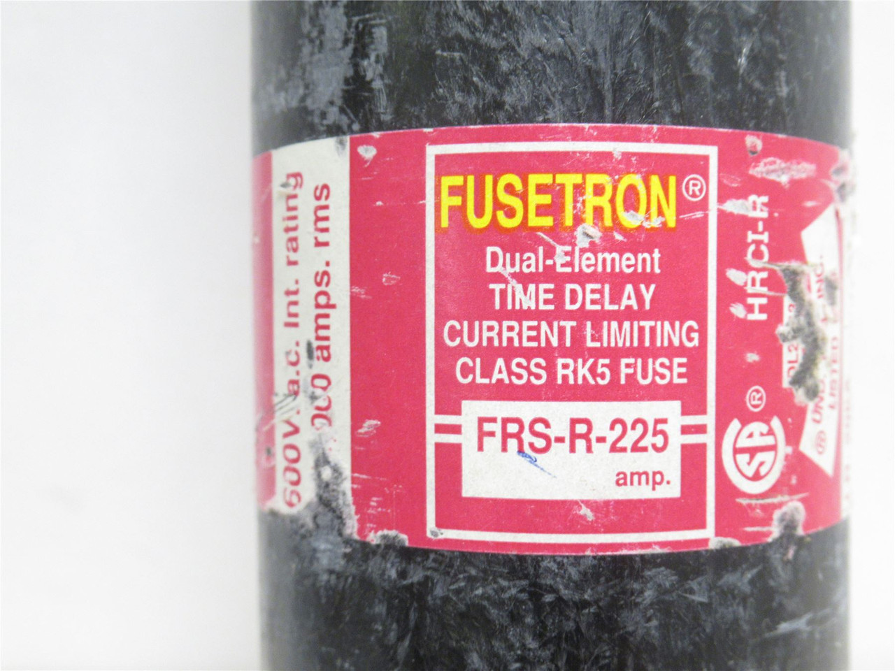 Fusetron FRS-R-225; Bussmann Time Delay Fuse; 225A; 600VAC