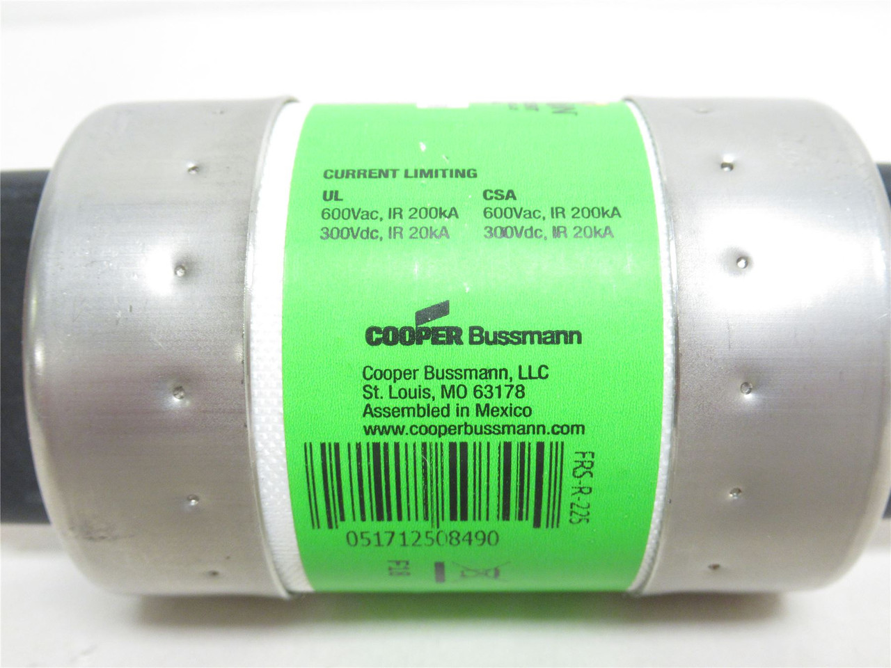 Bussmann FRS-R-225; Fusetron Time Delay Fuse 225A 600VAC