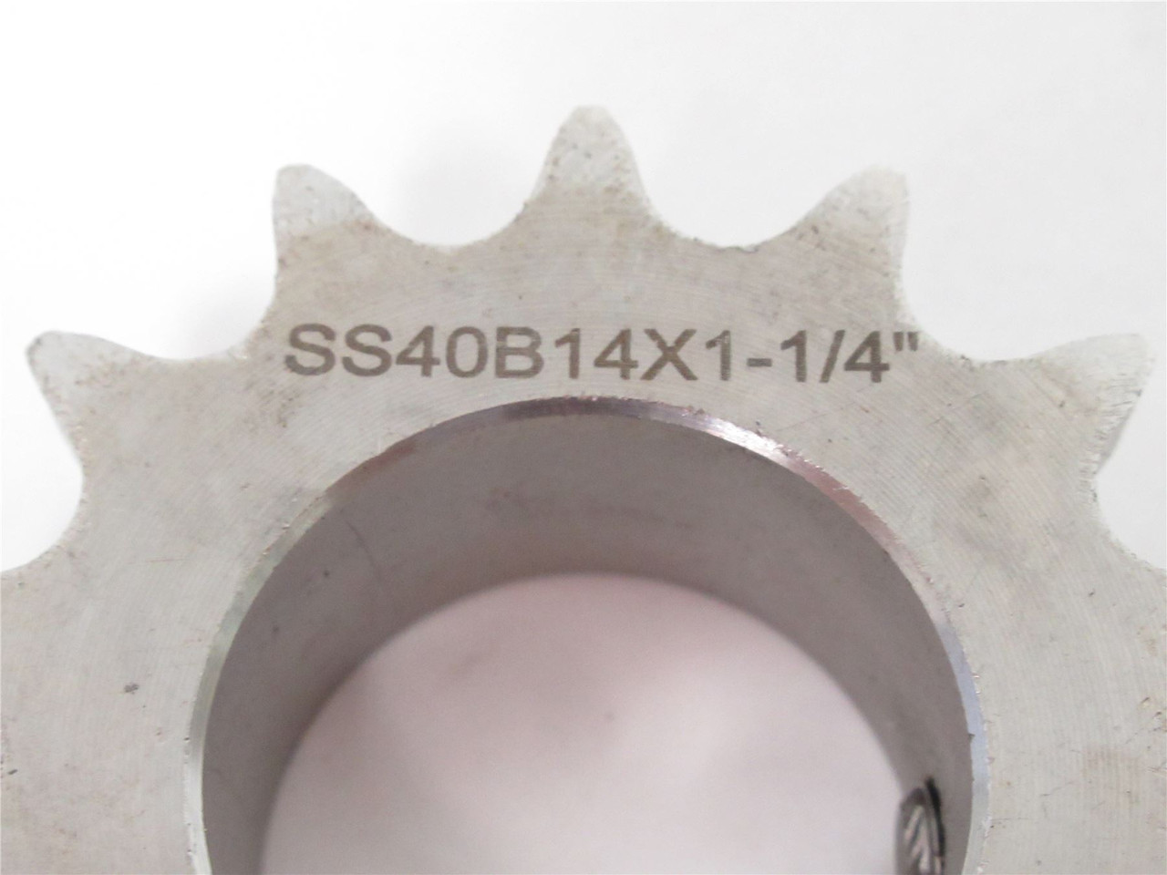 Prime Equipment SS40B14X1-1/4; SS Sprocket #40; 14T 1-1/4"ID