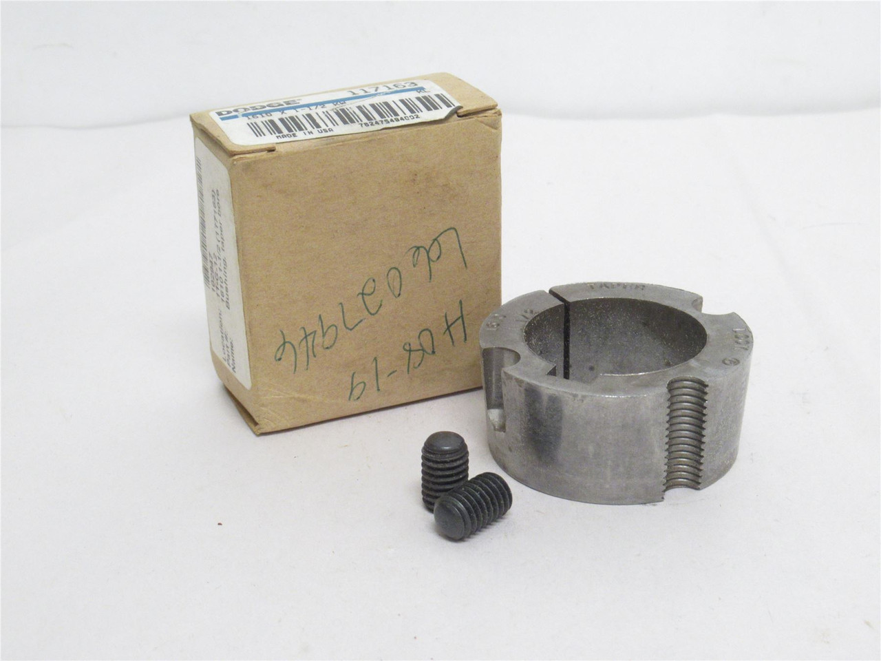 Dodge 1610 X 1-1/2; Taper Lock Bushing 117163; 1-1/2"ID