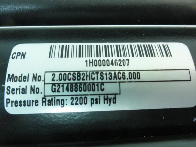 Parker 2.00CSB2HCTS13AC6.000; Hyd Cylinder; 2"ID; 6" Stroke