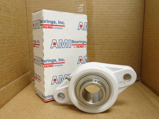 AMI MUCNFL206-19W; Flange Bearing; 1-3/16"ID; 2-Bolt