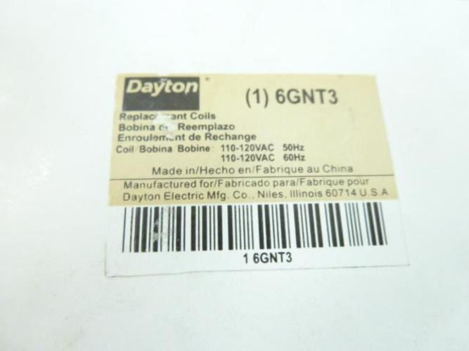 Dayton 6GNT3; Replacement Coil 110-120VAC; DP
