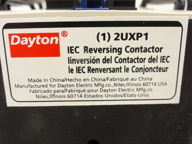 Dayton 2UXP1; Reversing Contactor 25A 3-Pole 600V Coil: 240V