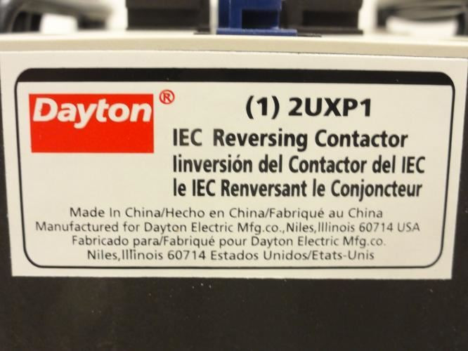 Dayton 2UXP1; Reversing Contactor 25A 3P 600V Max; Coil: 240V