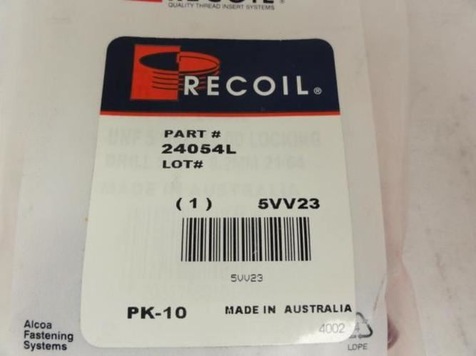 Recoil 24054L; Thread Insert; 5/16-24x0.625 L; Pk10