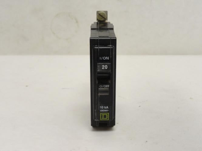 Square D QOB120; Bolt-On Circuit Breaker 20A; 1P; 120/240VAC