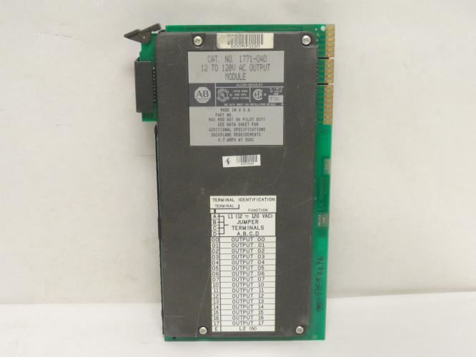 Allen-Bradley 1771-OAD; Output Module 12-120VAC; 8A
