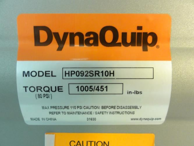 Dynaquip P5C68EJSR09210H; Ball Valve; 2" NPT; 1005/451 In Lbs