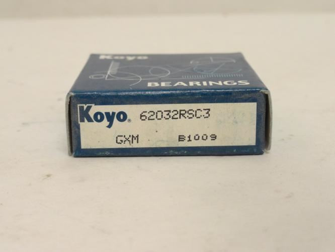 Koyo 62032RSC3; Ball Bearing; 17mm ID x 40mm OD x 12mm Wide