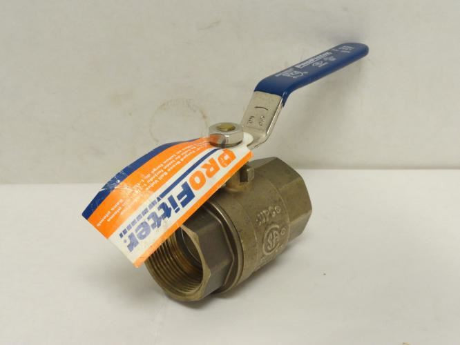 ProFitter 4205171; Lead-Free Forged Brass Ball Valve; 1-1/4FNPT