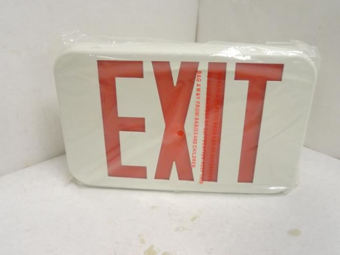 Lithonia EXR LED EL M6; Red LED EXIT light