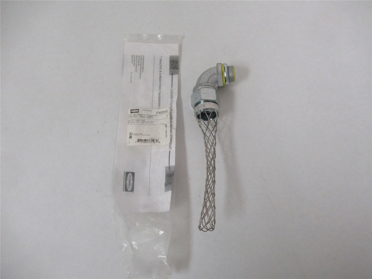 Hubbell 74093542; Wiring Device 90 Degree 1/2"  w/Mesh