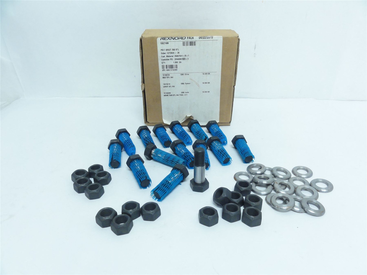 Rexnord PKIT SR52T 350 STL; Kit 10027499(Missing 1- bolt)