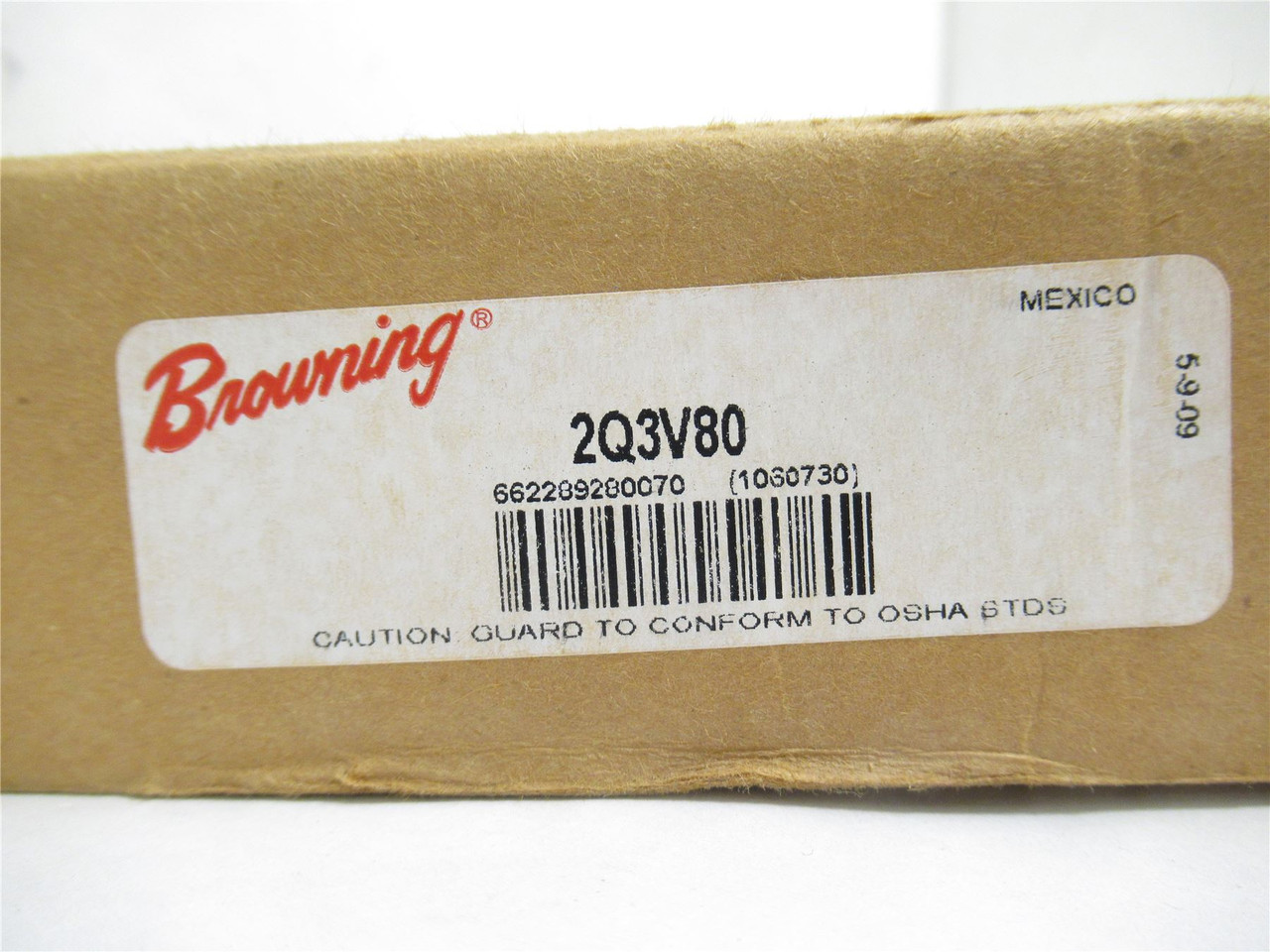 Browning 2Q3V80; Bushed V-Belt pulley; 2Gr; 8.0 OD