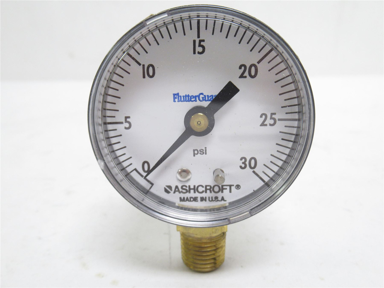 Ashcroft 5WH54; Pressure gauge; 0-30PSI; 2" Dial; 1/4NPT Stem