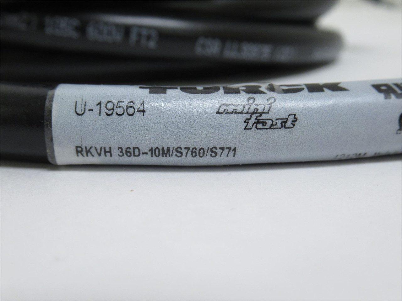 Turck RKVH 36D-10M/S760/S771; Mini-Fast Cordset U-19564; 10m