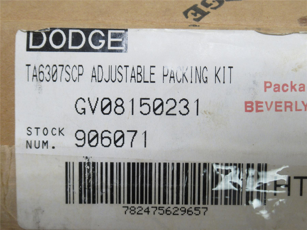 Dodge GV08150231; Adjustable Packing Kit #906071