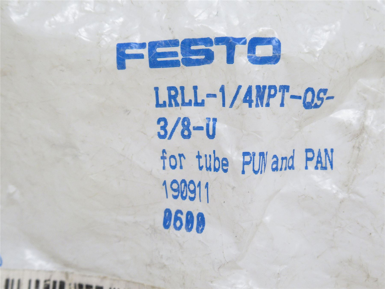 Festo LRLL-1/4NPT-QS-3/8-U; Pressure Regulator 190911; 3/8"