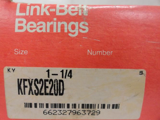 Link-Belt KFXS2E20D; Flange Bearing; 1-1/4"ID; 2-Bolt; Black