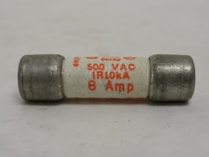 Gould ATQ6; Amp-Trap Time Delay Fuse; 6A; 500VAC