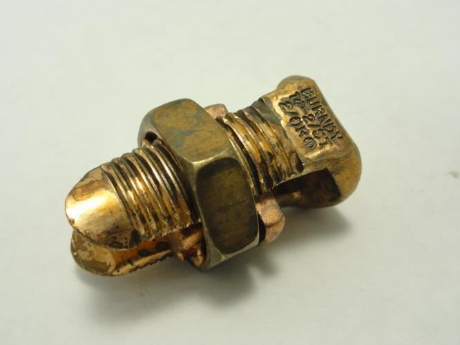 Burndy KS26; Copper Split Bolt; Cu: 2 AWG-2/0 AWG (Str)