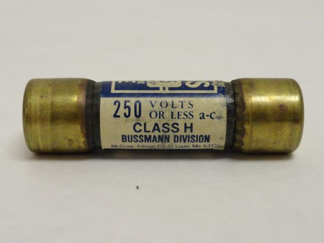 Bussmann NON 15; Lot-4 One Time Fuses; 15A; 250VAC