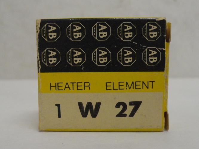 Allen-Bradley W27; Overload Thermal Unit Series: W