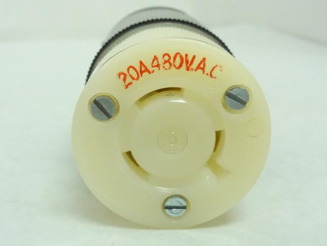 Hubbell 2343; Connector; 480V; 20A; 2P; 3W; 1PH
