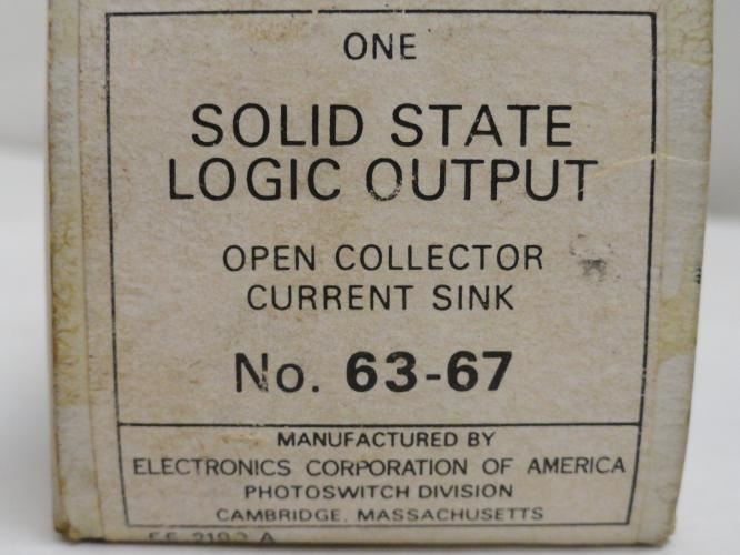 ECA 63-67; Open Collector Adapter; Photo-Switch; 250mA
