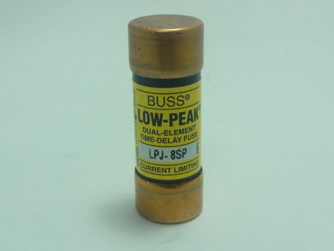 Bussmann LPJ-8SP; Low Peak Fuse; 8A; 600VAC; 300VDC